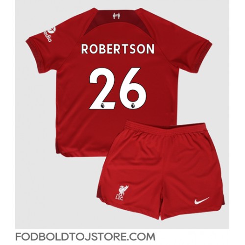 Liverpool Andrew Robertson #26 Hjemmebanesæt Børn 2022-23 Kortærmet (+ Korte bukser)